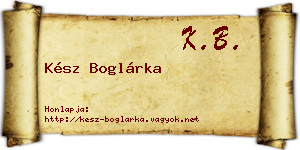 Kész Boglárka névjegykártya